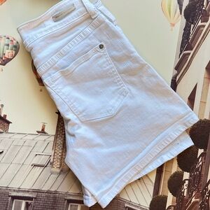 Pilcro and the Letterpress White Jean Shorts